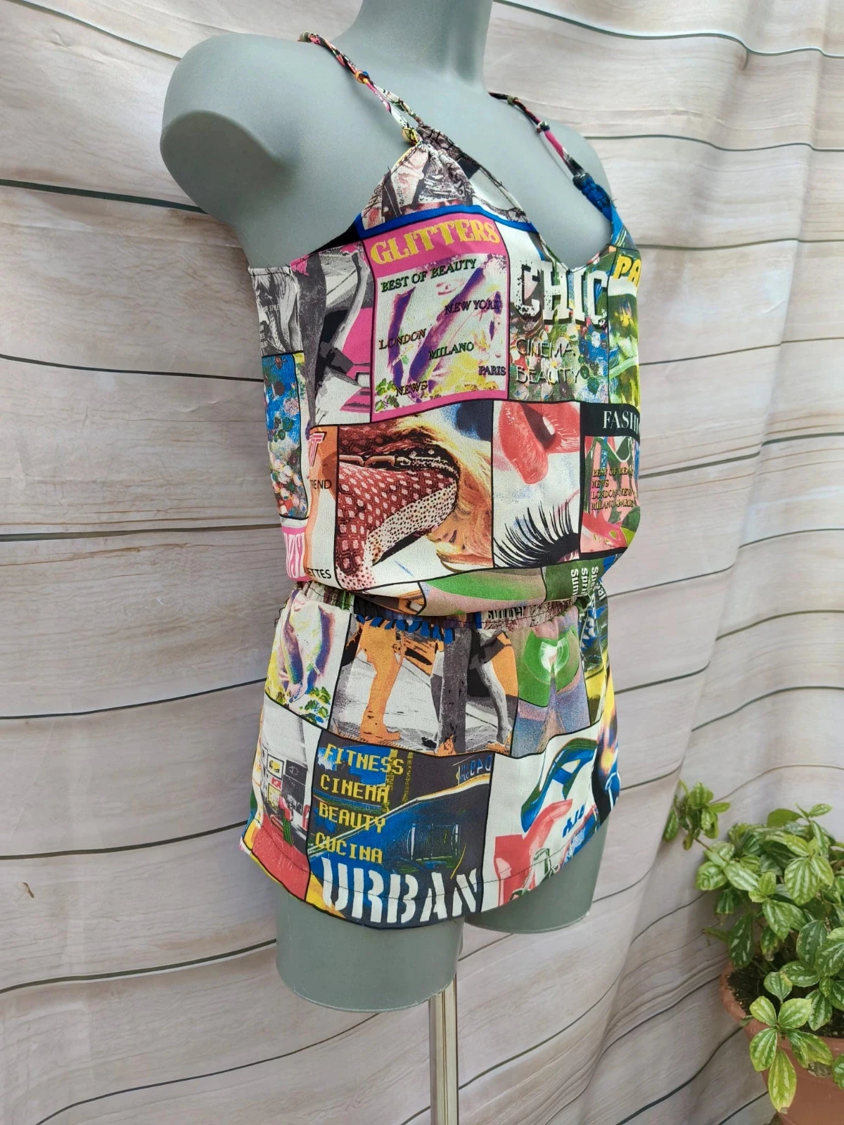 Vestido Curto / Top 2 em 1 - Estampado Pop Art / Revista ♥ – photo 3